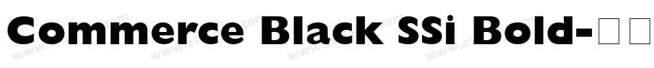 Commerce Black SSi Bold字体转换